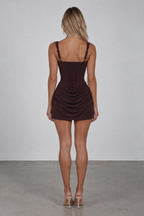 Lace-Up Corset Mini Dress