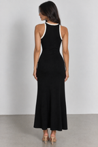 Sleeveless Button-Front Midi Dress