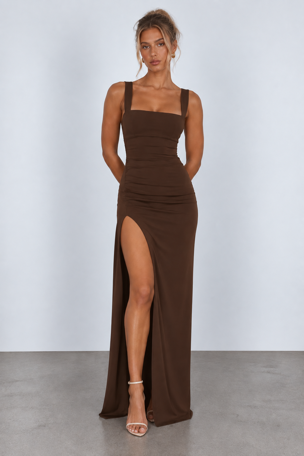 Elegant Formal Slip Maxi Dress