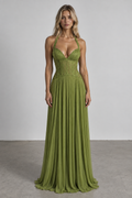 Lime Corset Maxi dress