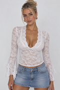 Lace Long Sleeve Top