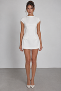 Flap Pocket Mini Dress