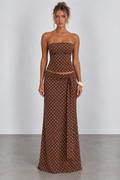 Strapless Polka Dot Cutout Set