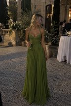Lime Corset Maxi dress