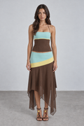 Colorblock Halter Set