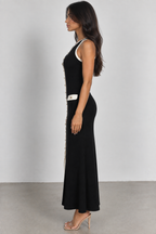 Sleeveless Button-Front Midi Dress