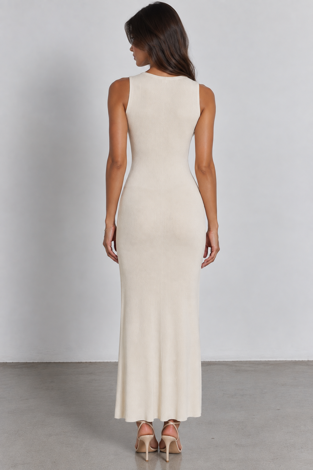Sleeveless Button-Front Midi Dress