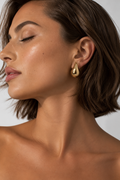 Nova Gold Drop Earrings, product shot
